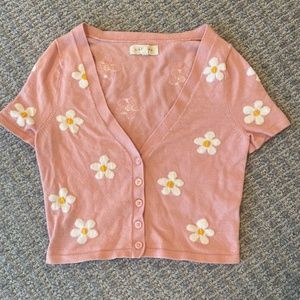 LA Hearts short-sleeve sweater